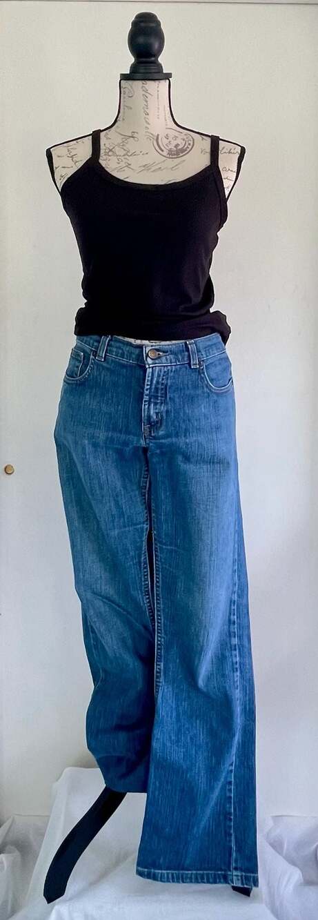 The Limited Wide Leg Blue Denim Jeans Size 10R